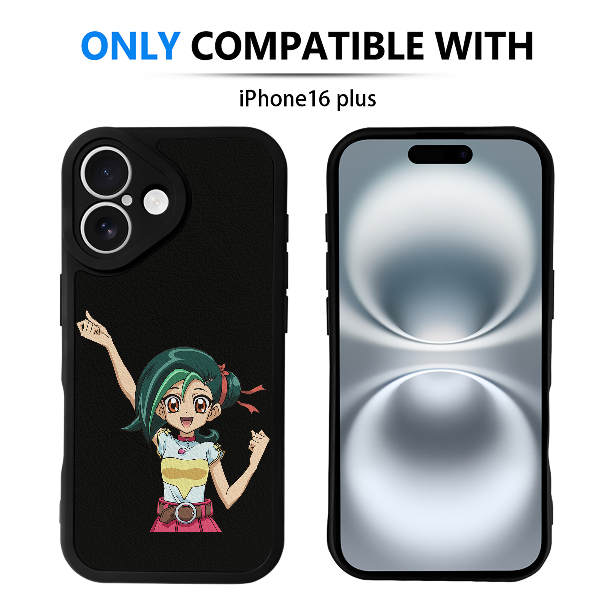 （画像用） 遊☆戯☆王 Yu-Gi-Oh! 【iPhone 16シリーズ対応】シリコンスマホケース（レザー調） 材質：シリコン